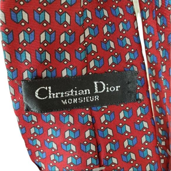 Vintage Christian Dior Silk Tie - Picture 9 of 9